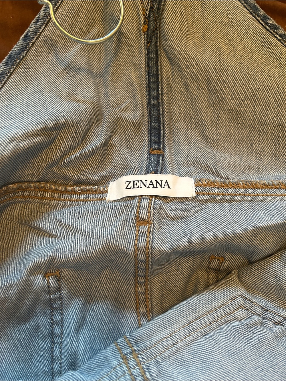 Light Blue Denim women’s Overalls Jeans - Picture 2 of 6